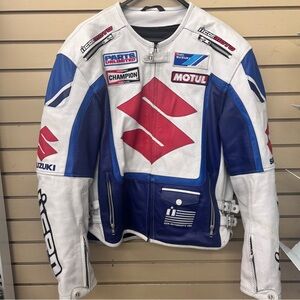 Icon Moto Suzuki Racing Leather Jacket